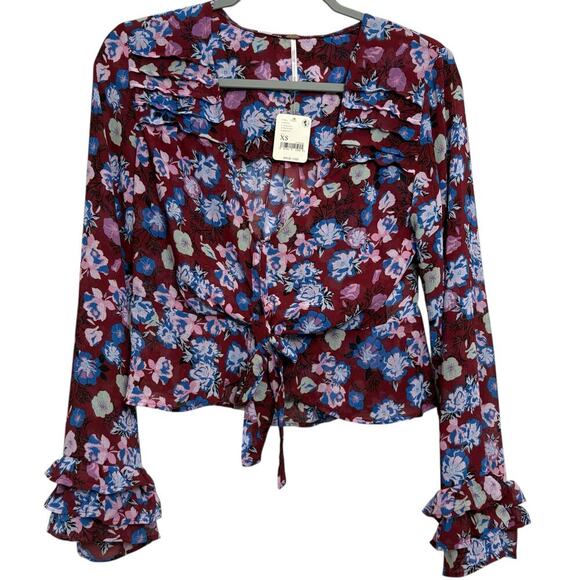Free People Tops - Free People women’s NWT’s Maybel floral blouse. Size XS